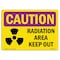 Signmission OSHA CAUTION RADIATION Sign, Radiation Area Keep Out, 10in X 7in Decal, 7" H, 10" W, Landscape OS-CR-D-710-L-10180 - alternate 1